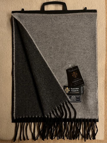 Sciarpa double face - face, grigio