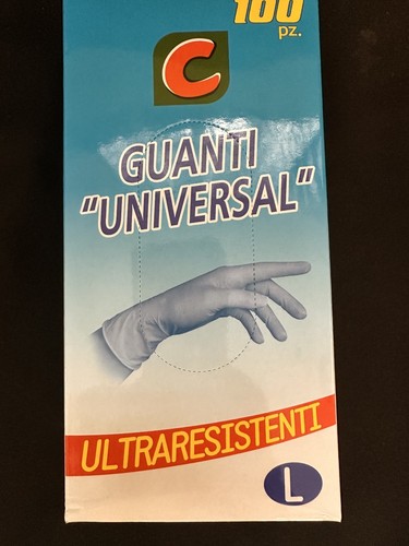 Guanti lattice vinile - in,