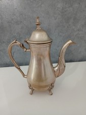 Antica Teiera Caffettiera in Metallo Argentato Silver Plated Vintage