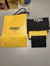 Fendi Black Card Holder Wallet