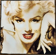 QUADRETTO MARYLIN MONROE LEGNO 20X20