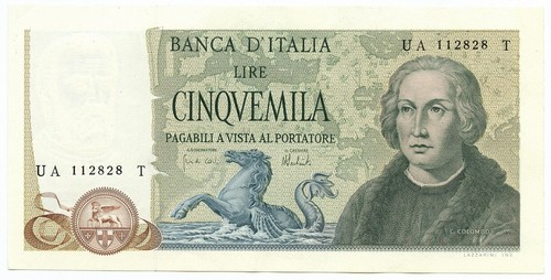 5000 lire cristoforo colombo - 5000,