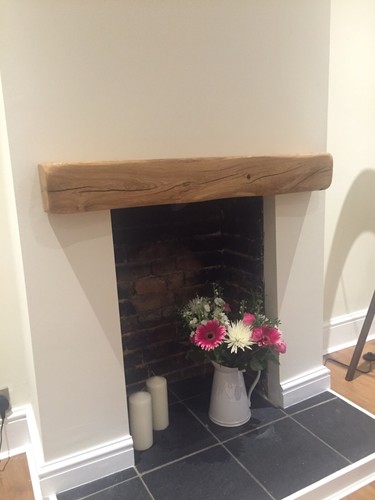 Trave camino rovere massello - trave,