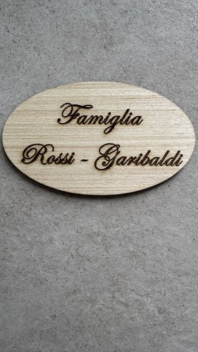 Targhetta artigianale - targhetta,