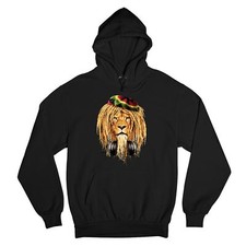 Felpa Rasta Lion con Cuffie