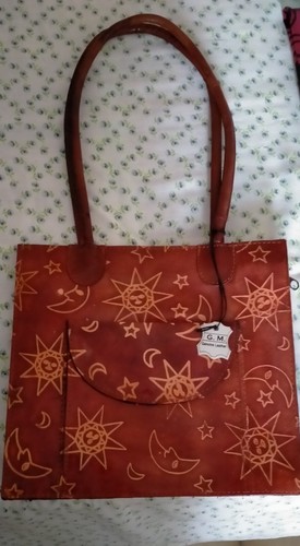 Borsa vera pelle marrone - vera,