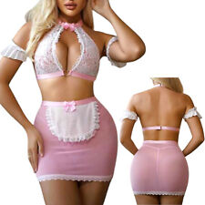 Costume Mini Abito Completo Divisa da Pin-Up Girl / Cameriera Domestica Maid -S-