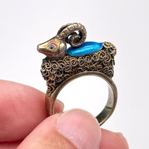 Anello vintage orient pecora - vintage,