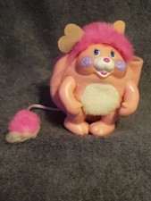 Peluche Popples Pocket vintage rosa con pancia bianca-HTF!!!