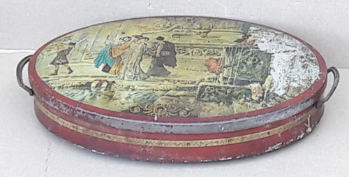 Antica scatola latta - scatola,