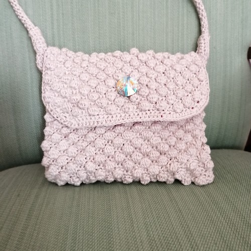 Borsa crochet bianca - , con