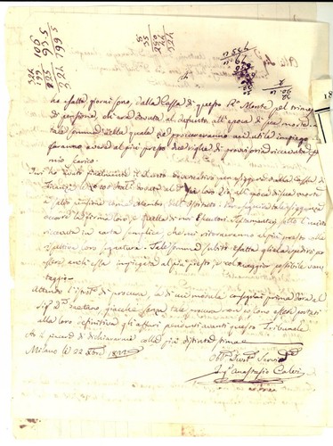 1822 milano ing anastasio - 1822, ing.