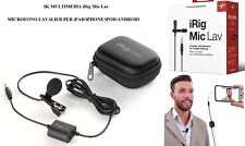 IK MULTIMEDIA iRig Mic Lav MICROFONO A LAVALIER per iOS / ANDROID iPAD iPHONE