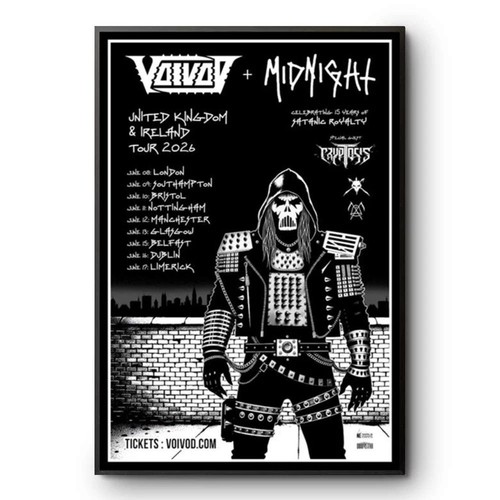 Poster voivod midnight - voivod,