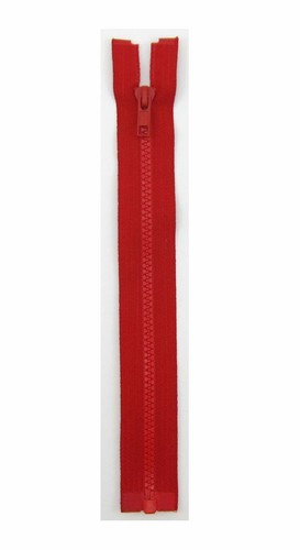 Cerniera divisibile rossa zip