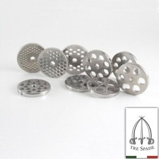 Tre Spade Piastra acciaio inox TC 8 tritacarne fori mm 4 ,5 8 10 12 16 - Rotex