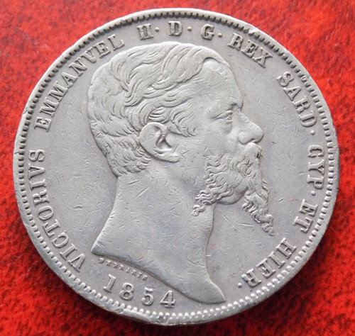 Lire 1854 zecca - , torino