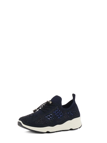 Sneakers stringate donna blu