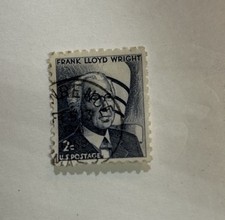 Rare  Francobollo - Spedizione USA #1280 Frank Lloyd Wright 1965 2 centesimi