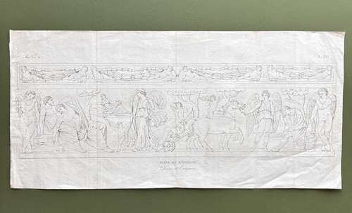 Antica incisione scena