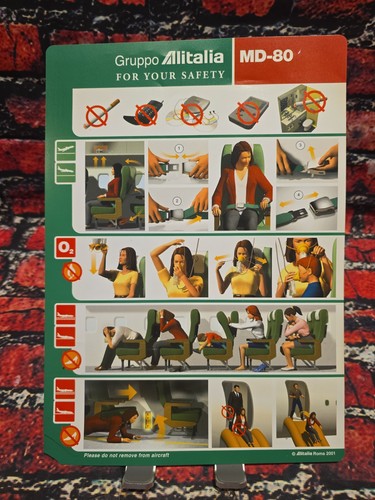 Alitalia safety card - alitalia,
