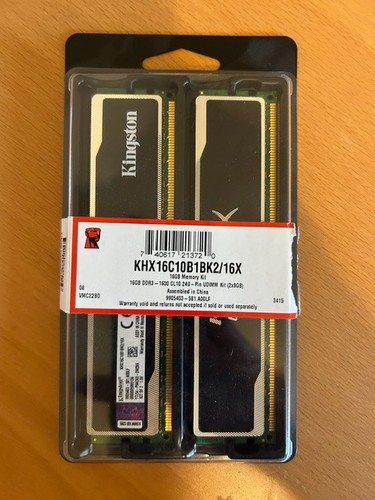 Kingston hyperx black 16gb - hyperx,