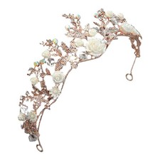  Coroncina Sposa Gioielli Per Capelli Corona Di Strass Cristallo Lega