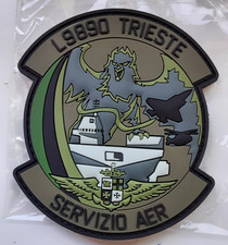 PATCH NAVE TRIESTE REPARTO AER    MARINA MILITARE  GOMMATO  A STRAPPO RARO