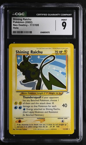 Cgc carta pokemon shining - 9,
