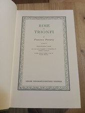 RIME E TRIONFI di F PETRARCA