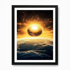 Earth In Space 2 Art Print