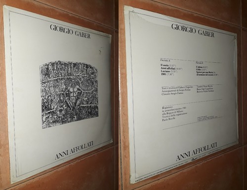 Giorgio gaber anni affollati - giorgio,