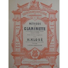 Klose H.Metodo Di Ance Clarinetto