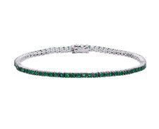 BRACCIALE TENNIS IN ORO BIANCO