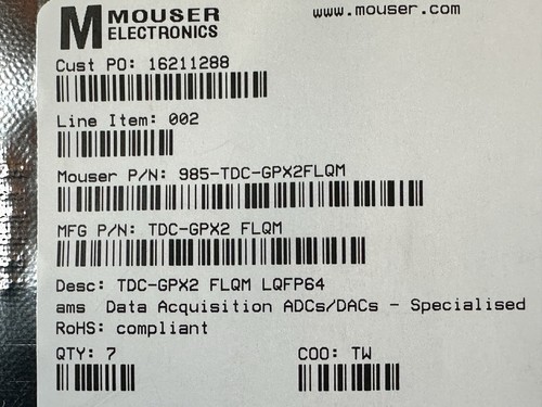 Ams tdc gpx2 flqm convertitore - tdc-gpx2-flqm,