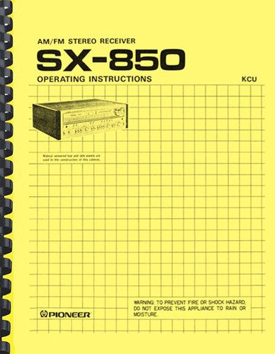 Pioneer 850 ricevitore - pioneer, sx-850
