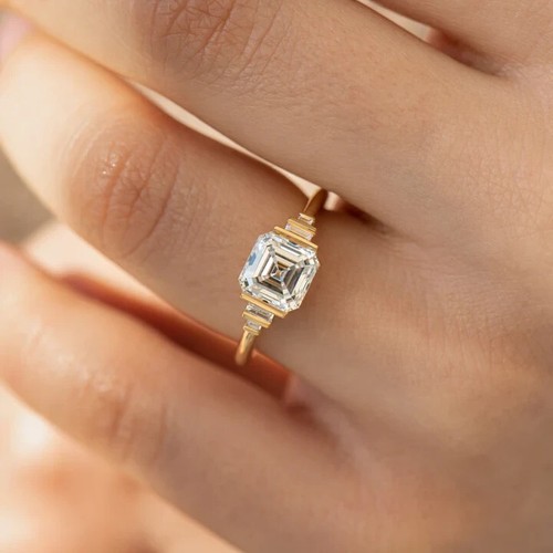 Anello con diamanti - , igi