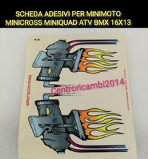 ADESIVI SCHEDA PER MINIMOTO
