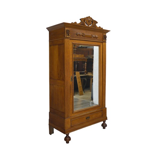 Armadio antico rovere specchio