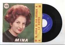 MINA=45 GIRI MH 61=IL CIELO IN UNA STANZA-LA NOTTE=FASCETTA GIALLA=VG.VG.ITA1960
