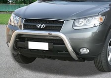 Bull Bar protezione anteriore inox lucido 70mm Hyundai Santa Fe' 2006-2009