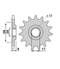 PIGNONE 15 DENTI PER
