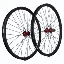 Set ruote 26 Mtb XC 35mm larghezza 25mm profondità clincher tubeless 3K UD 12K opaco
