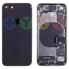 Custodia posteriore iPhone 8 telaio di ricambio nero grigio siderale originale OEM grado AB