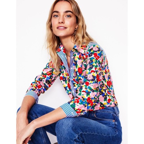 Boden camicia righe floreali - camicia,