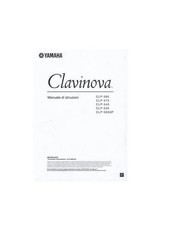 Yamaha Clavinova Clp 585-575-547-535-565Gp Manuale Di Istruzioni In Italiano