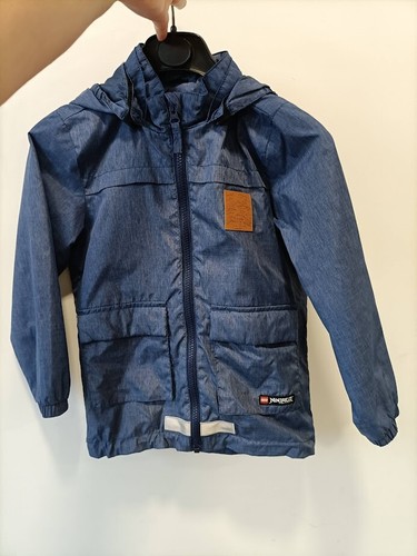 Giacca vento blu screziato - a,
