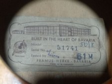 Vecchia chitarra Framus