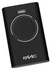Telecomando originale FAAC XT2 433 SLH LR rolling code 2 tasti nero 433,92MHz