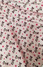 Tessuto In Cotone Disegno Minni